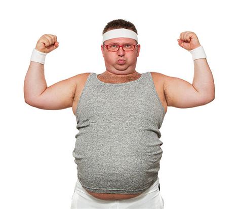 Fat Guy Flexing Pictures Images And Stock Photos Istock