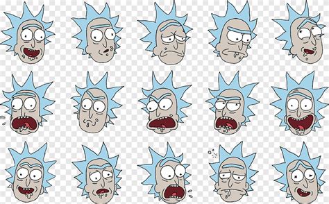 Rick And Morty Hq Resource Rick And Morty Rick Faces Art Png Pngegg