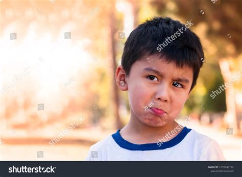 Boy Sad Face Expression Stock Photo 1210943722 Shutterstock