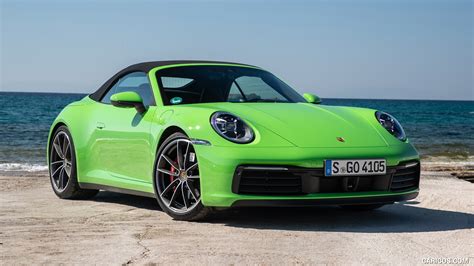 2020 Porsche 911 Carrera S Cabriolet Color Lizard Green Front