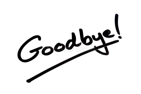 Goodbye Stock Illustration Illustration Of Sign Black 167996758