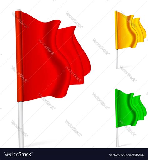 Flag Fluttering In Wind Royalty Free Vector Image