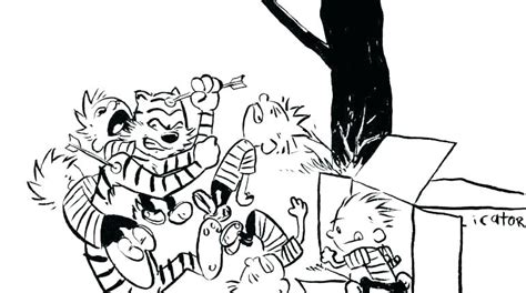 Calvin And Hobbes Coloring Pages Posted By Ryan Tremblay