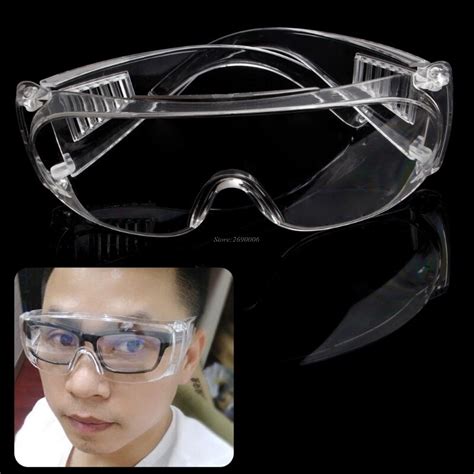 Clear Vented Safety Goggles Eye Protection Protect Grandado
