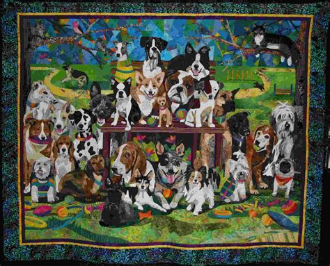 Dog Quilt By Nancy Brown I Took A Great Week Long Applique Class From