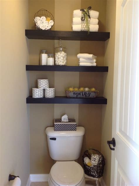 Bathroom is one of the most ideal place to use floating shelves since we don't usually get too much floor space in this area. floating shelves above toilet | Floating shelving in MB ...
