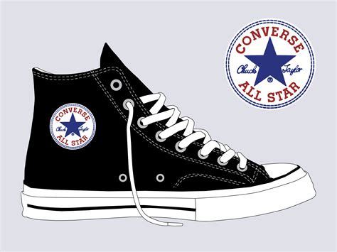 Converse Shoes Free Vector Art 9361 Free Downloads