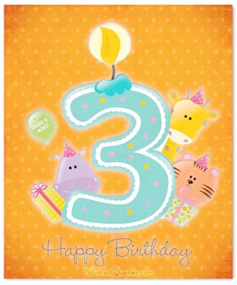 You have that special niece you always delight in. 3rd Birthday Wishes