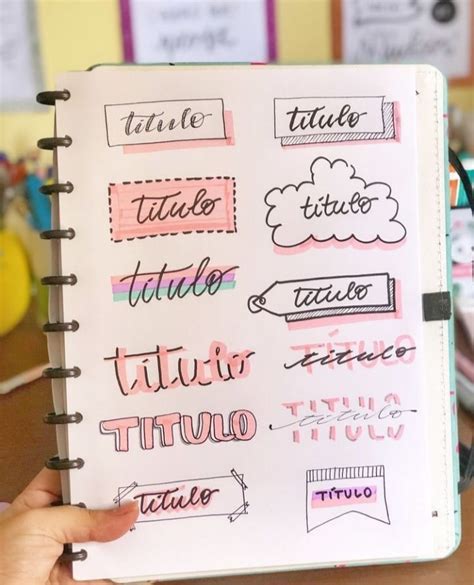 Títulos Para Cuadernos 【guía FÁcil Para Aprender】 Bullet Journal School