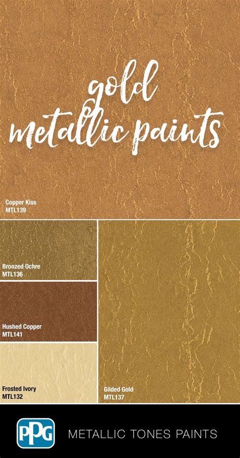 Metallic Tones Interior Professional Quality Paint Products Gold