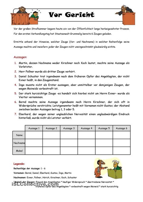 Die kinder sollen raten, zu welcher schule und zu welcher klasse ein stundenplan passt. Logical _ Vor Gericht | Lernen, Denksportaufgaben, Rätsel ...