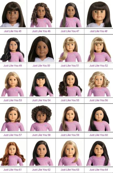 visual chart of truly me dolls american girl doll names american girl doll house american