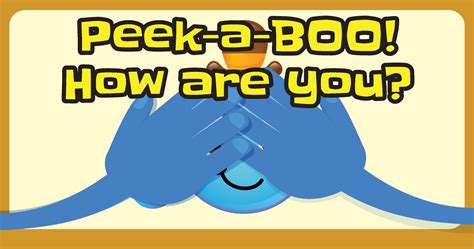 Peek A Boo How Are You Game Easy Interactive Pdf Games For Kids