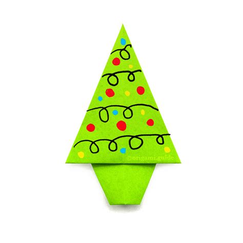 Origami Christmas Tree Easy The Cake Boutique