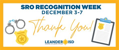 Leander Isd Celebrates School Resource Officer Appreciation Week