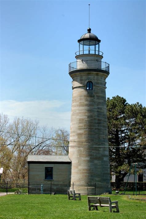 Erie Land Lighthouse On Lake Erie Pennsylvania Presque Isle State