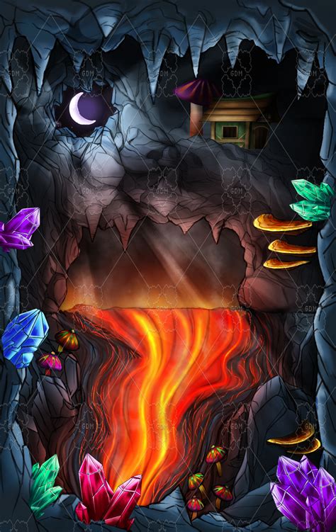 Cave Background Gamedev Market