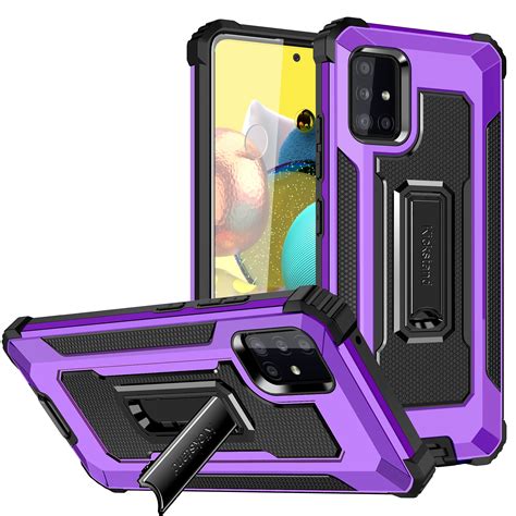 Samsung Galaxy A52 Case Rosebono Hybrid Slim Colorful Armor Shockproof