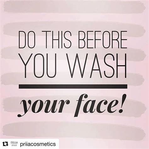 What Should You Do Before Washing Your Face Wash Your Hands🖑 🖐