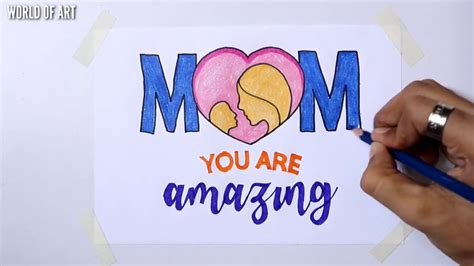 Birthday Card Drawing Ideas For Mom Homemade Mothers Day Greeting