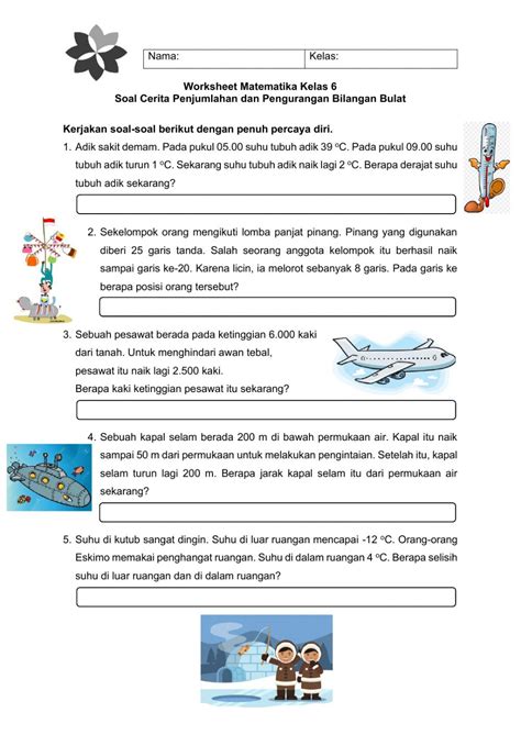 Soal Cerita Matematika Penjumlahan Kelas Matematika Dasar Riset Riset