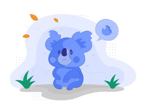 Sad Koala Illustration By Degraphic On Dribbble