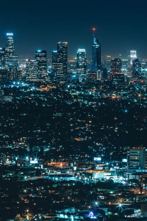 Metropolitan Area Wallpaper Cityscape Skyline Los Angeles