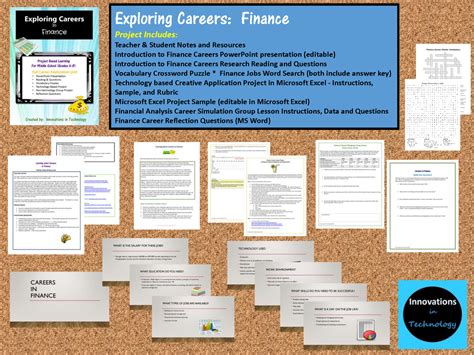 Exploring Careers Finance Career Cluster Made By Teachers