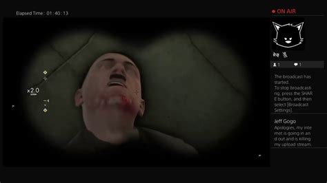 Jgogogogos Live Ps4 Sniper Elite 4 Target Fuhrer Broadcast Youtube