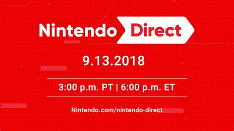 Watch The September 13 Nintendo Direct Live Right Now Right Here