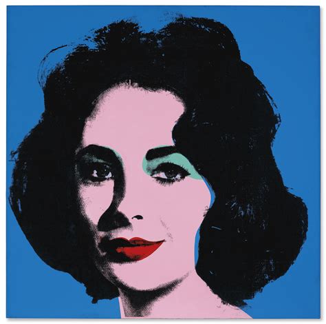 Andy Warhol Liz Early Colored Liz 1963 Synthetic Polymer And Silkscreen Ink On Canvas 40 X