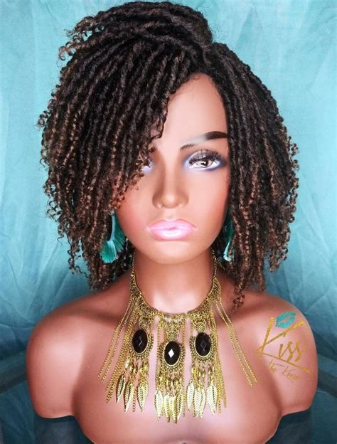 Curly hair soft dreads styles 2020 : Soft Curly Dread Lock Wig Brown Ombre High Heat Synthetic ...