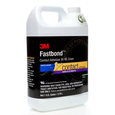 3M™ Fastbond™ Contact Adhesive 30NF, Green, 1 Gallon Can, 4/case | 3M