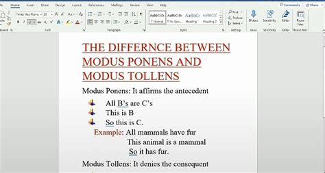 The Difference Between Modus Ponens And Modus Tollens In Critical