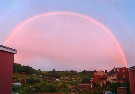 A Rare Pink Rainbow Was Spotted In The Sky Over Bristol England