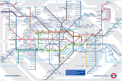 London Tube Map Redesign On Paint