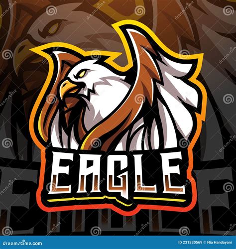 Eagle Esport Mascot Logo Design Stock Vector Illustration Of Label