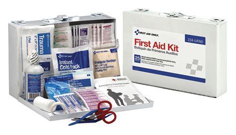 First Aid Only First Aid Kit Kit Metal Industrial 25 People Served