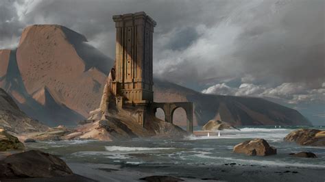 Coast Tower By Patrik Pulkkinen Fantasy Landscape Fantasy Places