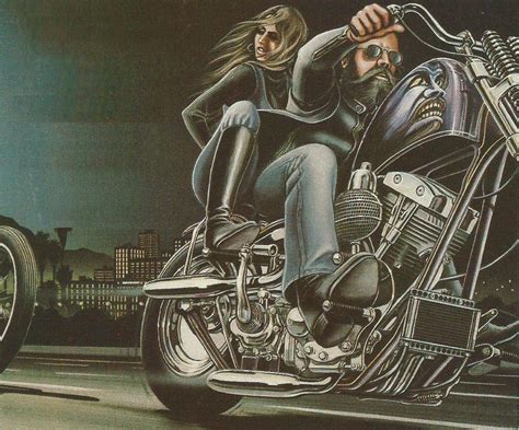 Dave Mann May 80 Jammer 992 X 824 David Mann Art Biker Art Bike Art