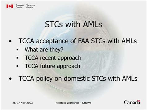 Ppt Tcca Familiarization Of Faa Stcs With Amls Powerpoint