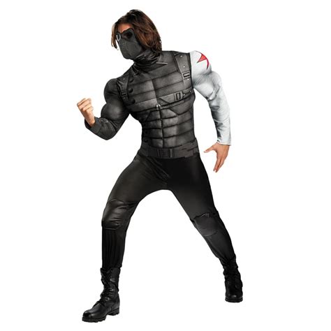 On Sale Adult Mens Muscle Winter Soldier Costume Marvel Avenger