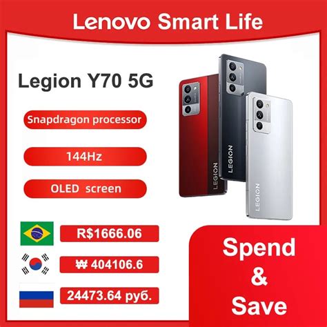 Lenovo Legion Y70 Gaming Smart Phone 667 Polegada 144hz Oled