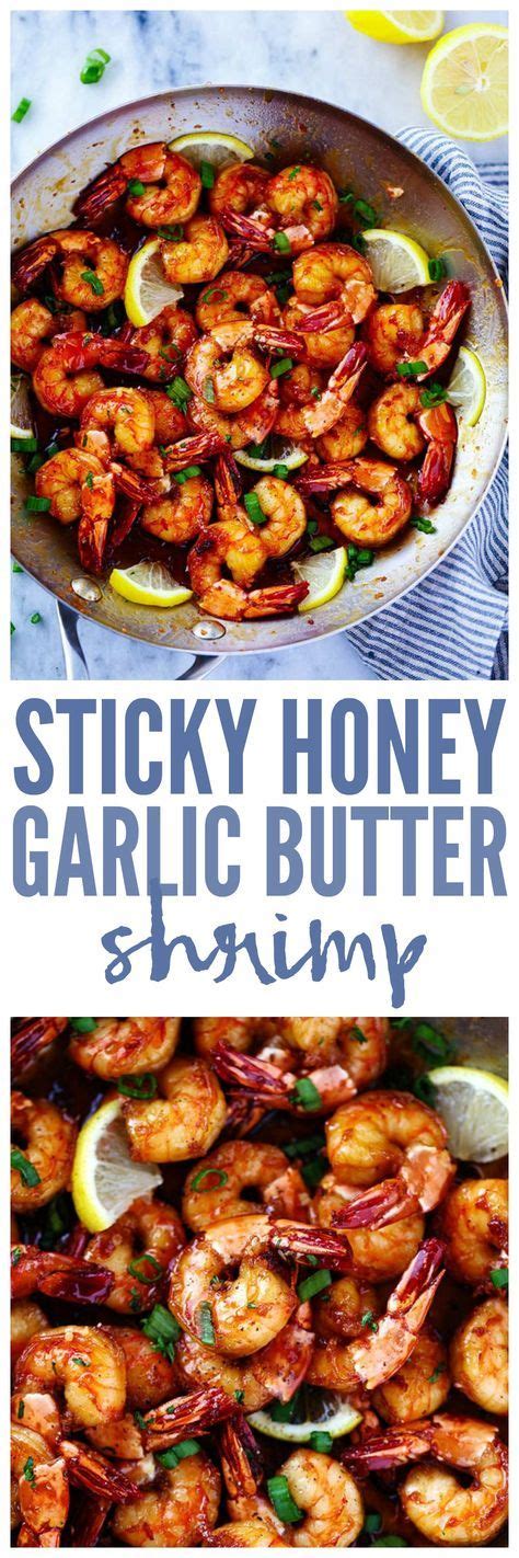 Return wings to oven and bake until the. Sticky Honey Garlic Butter Shrimp are coated in the most ...