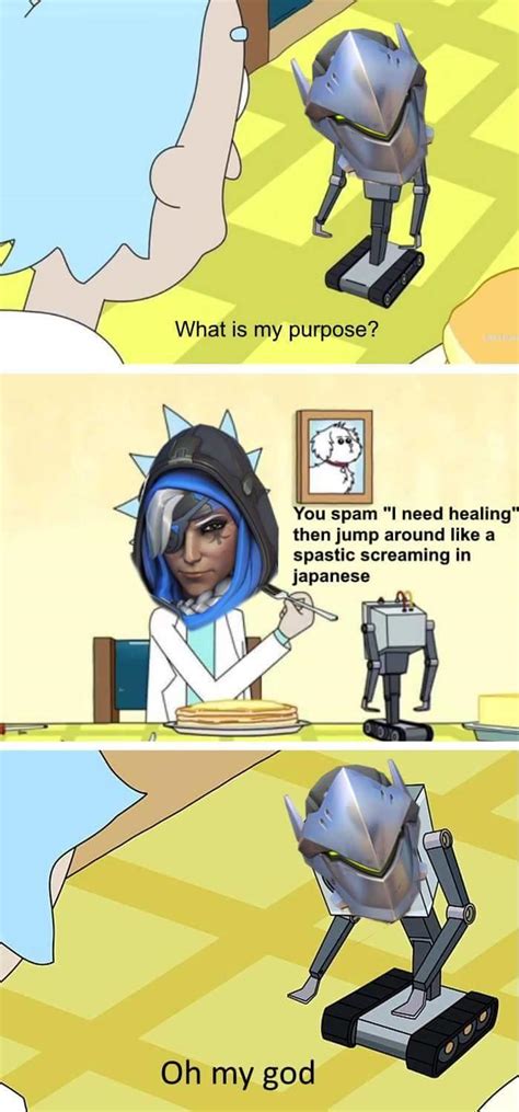 Overwatch Genji I Need Healing What Is My Purpose Know Your Meme