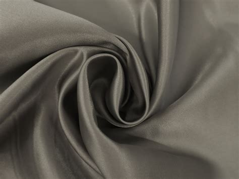 Satin Charmeuse In Grey Bandj Fabrics