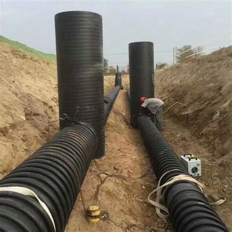 Polyethylene Pipe Double Wall Hdpe Perforated Corrugated Drainage Pipe