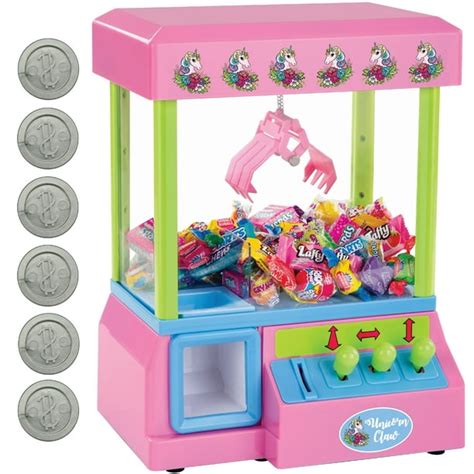 Bundaloo Unicorn Mini Claw Machine Retro Grabber Arcade Game For Kids
