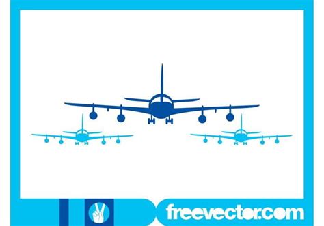 Airplanes Silhouettes Graphics Ai Vector Uidownload