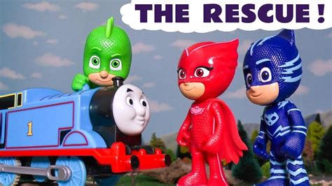 Pj Masks Rescue Story With Thomas And Friends Youtube